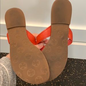 Tory Burch Shoes - Red pebble leather flip flops Tory Burch Shoes - Red pebble leather flip flops